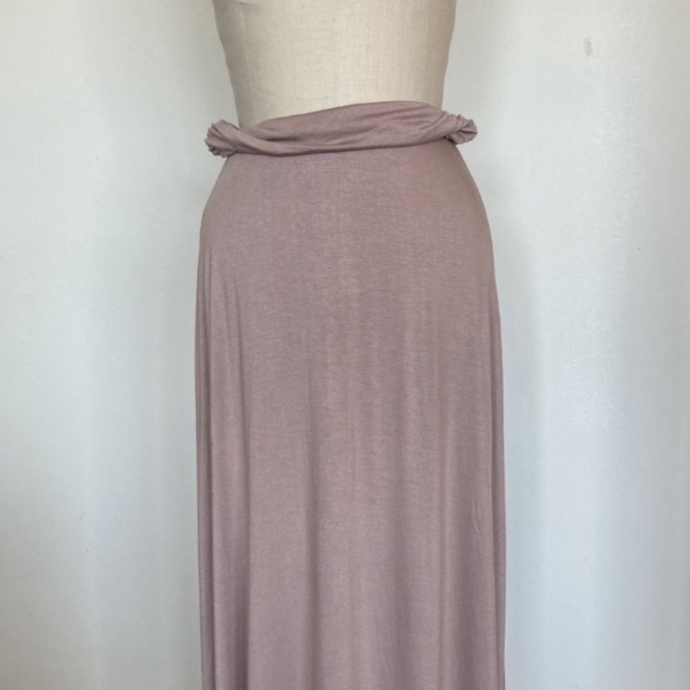 Strapless flowy tube maxi dress. Can be worn as a skirt. Marked L but fits S - Picture 5 of 7